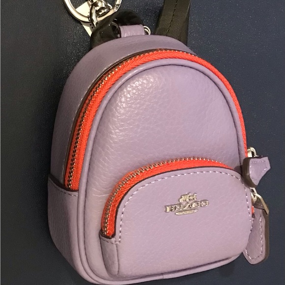 Coach Mini Court Backpack Bag Charm - Picture 2 of 7